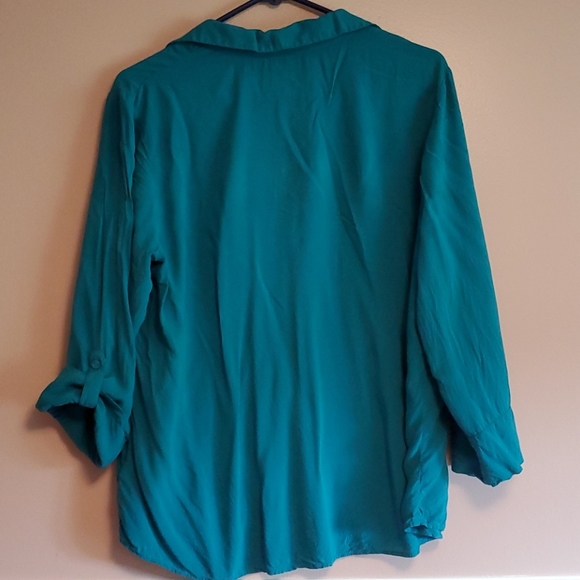 Teal Long Sleeve Shirt - Picture 2 of 2